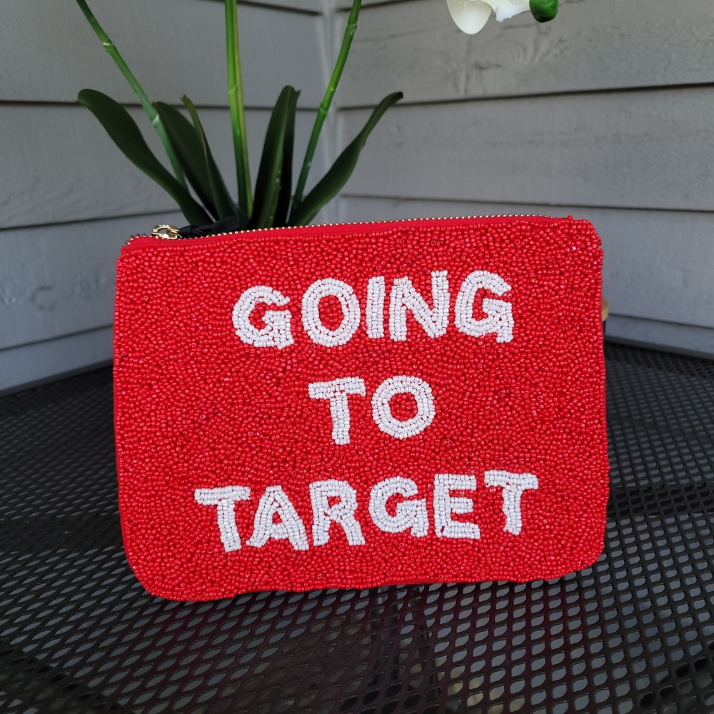 Kate Spade xTarget Red Beaded Clutch